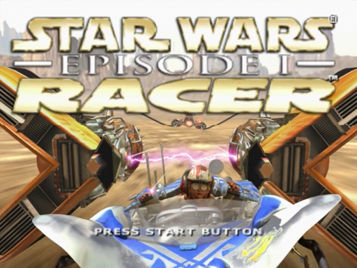 Star Wars Episode I Racer title screen for Sega Dreamcast
